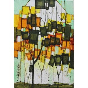 Salman Farooqi, 12 x 18 Inch, Acrylic on Canvas, Cityscape Painting-AC-SF-110